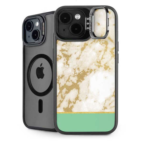 Pastel Marble iPhone 15 Kickstand Case