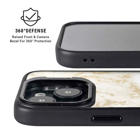 Pastel Marble iPhone 15 Plus Kickstand Case