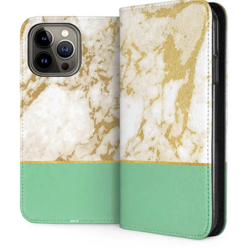 Pastel Marble iPhone 15 Pro Max Folio Case