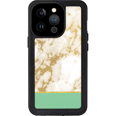 Pastel Marble iPhone 15 Pro Waterproof Case
