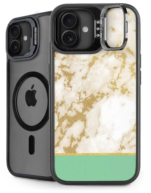 Pastel Marble iPhone 16 Kickstand Case