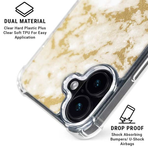 Pastel Marble iPhone 16 Plus Clear Case