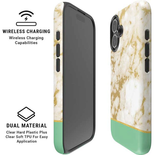 Pastel Marble iPhone 16 Plus Magsafe Impact Case