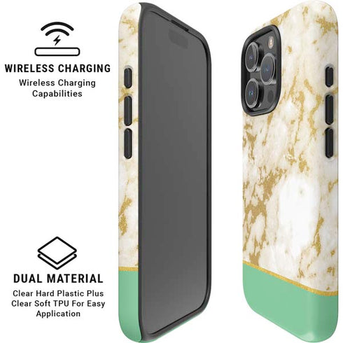 Pastel Marble iPhone 16 Pro Magsafe Impact Case