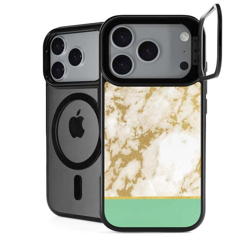 Pastel Marble iPhone 18 Pro Kickstand Case