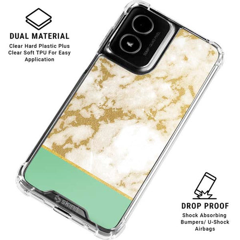 Pastel Marble Moto G Power 5G (2024) Clear Case