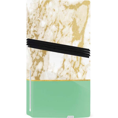 Pastel Marble PS5 Pro Disk Bundle Skin