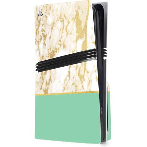 Pastel Marble PS5 Pro Disk Console Skin