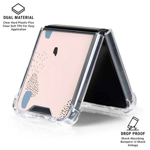 Pastel Galaxy Z Flip6 Clear Case