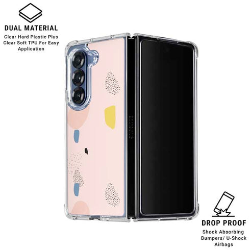 Pastel Galaxy Z Fold6 Clear Case