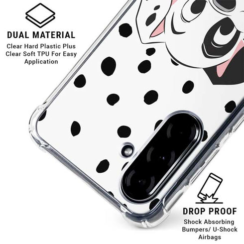 Disney 101 Dalmatians Patch Portrait Galaxy A36 5G Clear Case