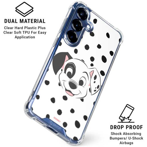 Disney 101 Dalmatians Patch Portrait Galaxy S25 Clear Case