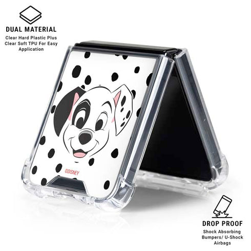 Disney 101 Dalmatians Patch Portrait Galaxy Z Flip6 Clear Case