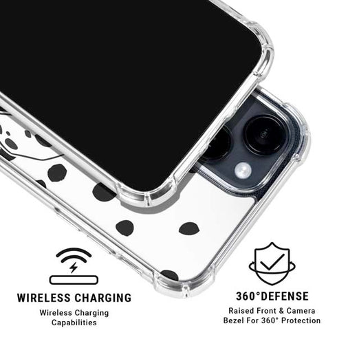 Disney 101 Dalmatians Patch Portrait iPhone 15 Clear Case