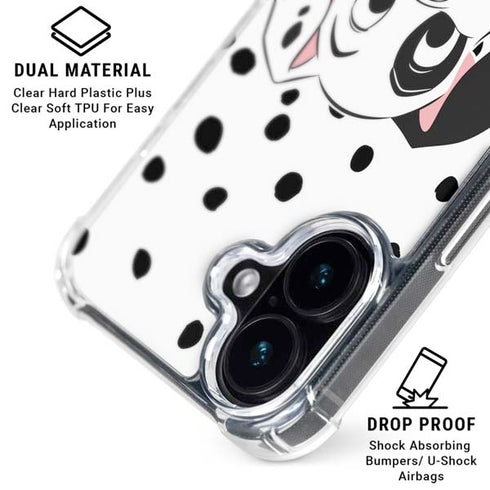 Disney 101 Dalmatians Patch Portrait iPhone 16 Clear Case