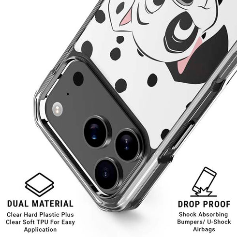 Disney 101 Dalmatians Patch Portrait iPhone 17 Pro Max Clear Case