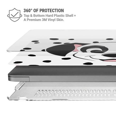 Disney 101 Dalmatians Patch Portrait MacBook Pro 14in (2021-24) Case plus Skin