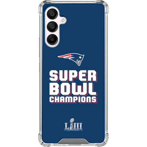 NFL Patriots Super Bowl LIII Champions Galaxy A16 5G Clear Case