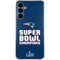 NFL Patriots Super Bowl LIII Champions Galaxy A35 5G Clear Case