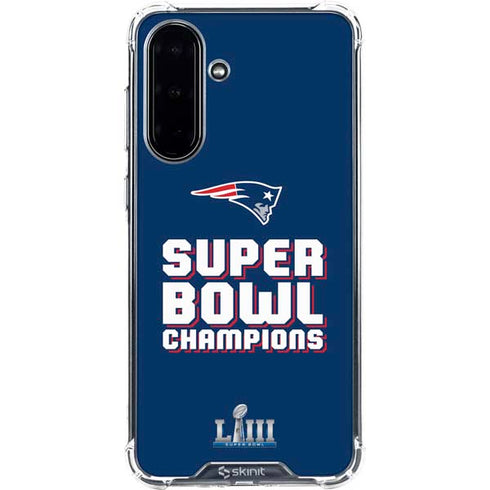 NFL Patriots Super Bowl LIII Champions Galaxy A36 5G Clear Case