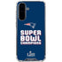 NFL Patriots Super Bowl LIII Champions Galaxy A36 5G Clear Case