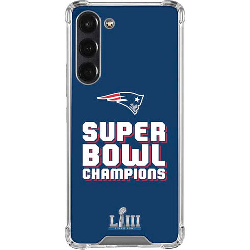 NFL Patriots Super Bowl LIII Champions Galaxy S24 FE Clear Case