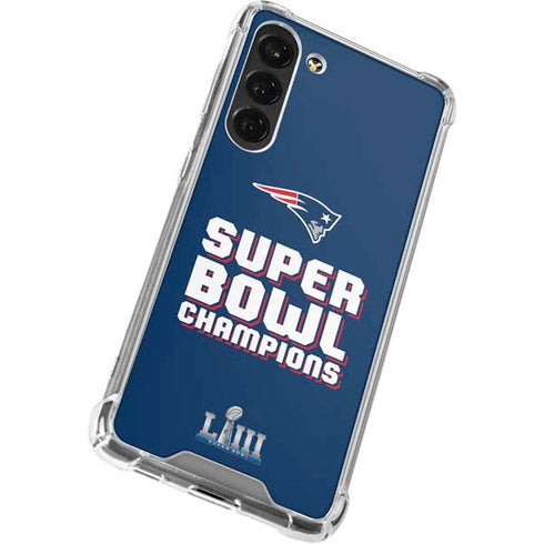 NFL Patriots Super Bowl LIII Champions Galaxy S24 FE Clear Case