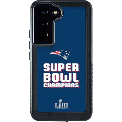 NFL Patriots Super Bowl LIII Champions Galaxy S24 Waterproof Case