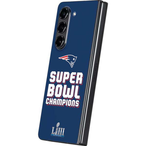 NFL Patriots Super Bowl LIII Champions Galaxy Z Fold5 5G Skin