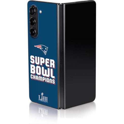 NFL Patriots Super Bowl LIII Champions Galaxy Z Fold5 5G Skin