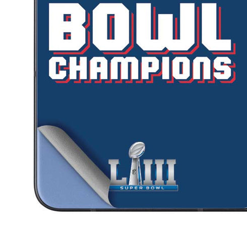 NFL Patriots Super Bowl LIII Champions Galaxy Z Fold5 5G Skin