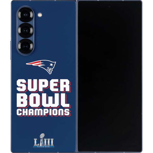 NFL Patriots Super Bowl LIII Champions Galaxy Z Fold6 Skin