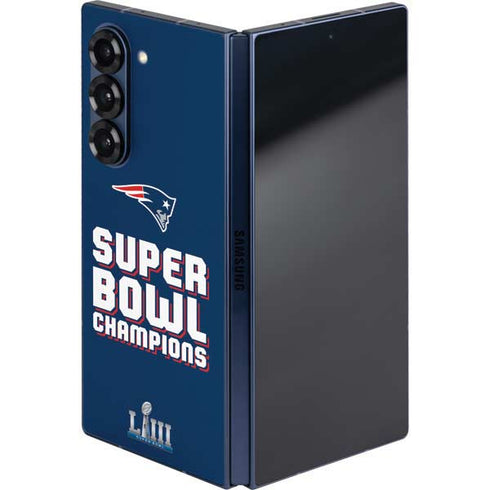 NFL Patriots Super Bowl LIII Champions Galaxy Z Fold6 Skin