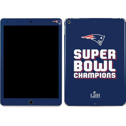 NFL Patriots Super Bowl LIII Champions iPad Skins