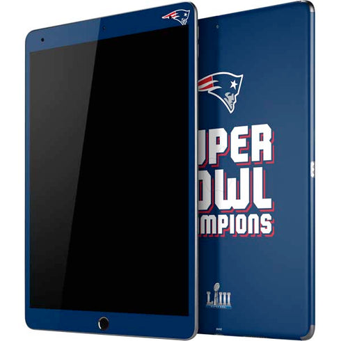 NFL Patriots Super Bowl LIII Champions iPad Skins