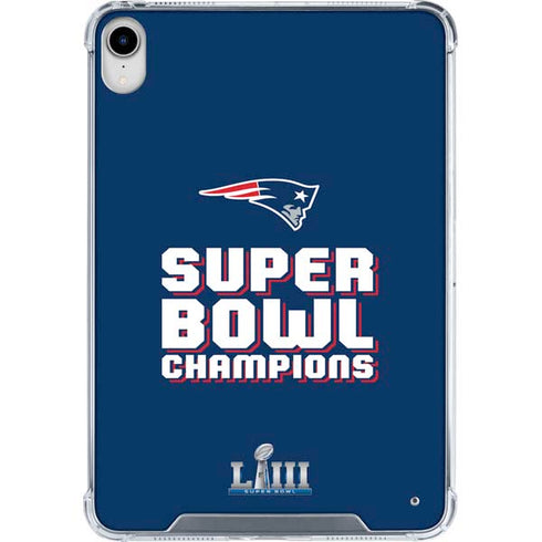NFL Patriots Super Bowl LIII Champions iPad 11th Gen (2025) Clear Case