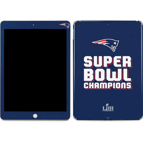NFL Patriots Super Bowl LIII Champions Apple iPad Skin