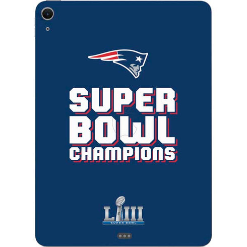 NFL Patriots Super Bowl LIII Champions Apple iPad Air Skin