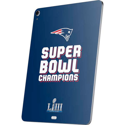 NFL Patriots Super Bowl LIII Champions Apple iPad Air Skin