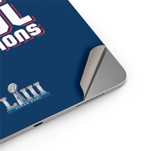 NFL Patriots Super Bowl LIII Champions Apple iPad Air Skin