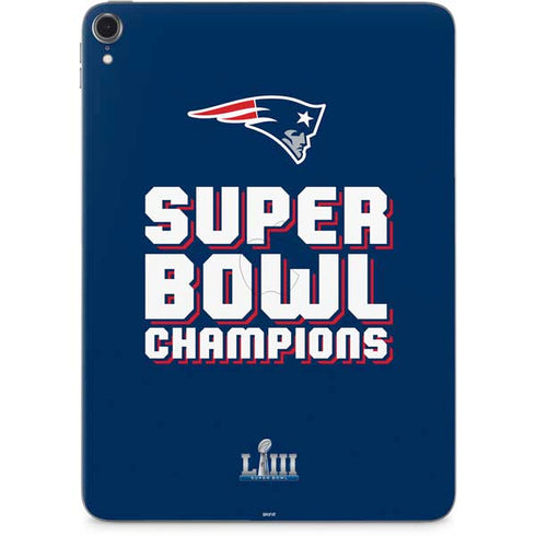 NFL Patriots Super Bowl LIII Champions Apple iPad Pro Skin