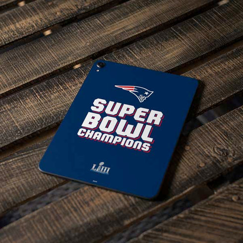 NFL Patriots Super Bowl LIII Champions Apple iPad Pro Skin