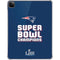 NFL Patriots Super Bowl LIII Champions iPad Pro 11in (2024) Clear Case