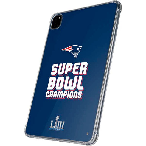 NFL Patriots Super Bowl LIII Champions iPad Pro 11in (2024) Clear Case