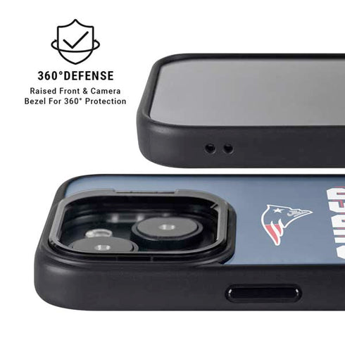 NFL Patriots Super Bowl LIII Champions iPhone 14 Plus Kickstand Case