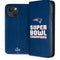 NFL Patriots Super Bowl LIII Champions iPhone 15 Plus Folio Case