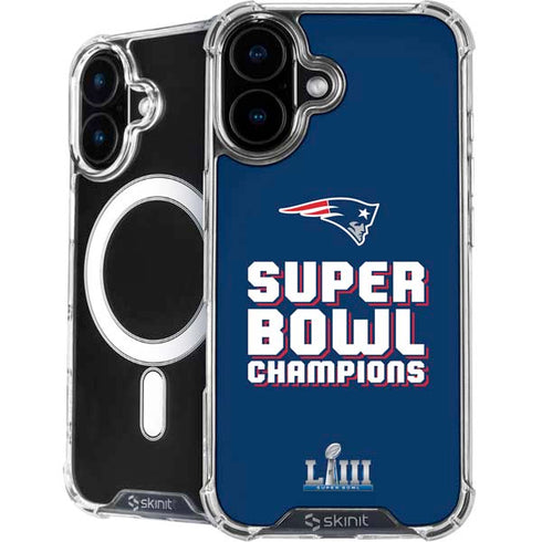 NFL Patriots Super Bowl LIII Champions iPhone 16 MagSafe Case