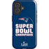NFL Patriots Super Bowl LIII Champions iPhone 16 Plus Magsafe Impact Case
