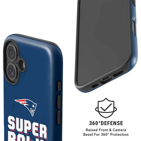 NFL Patriots Super Bowl LIII Champions iPhone 16 Plus Magsafe Impact Case