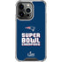 NFL Patriots Super Bowl LIII Champions iPhone 16 Pro Clear Case